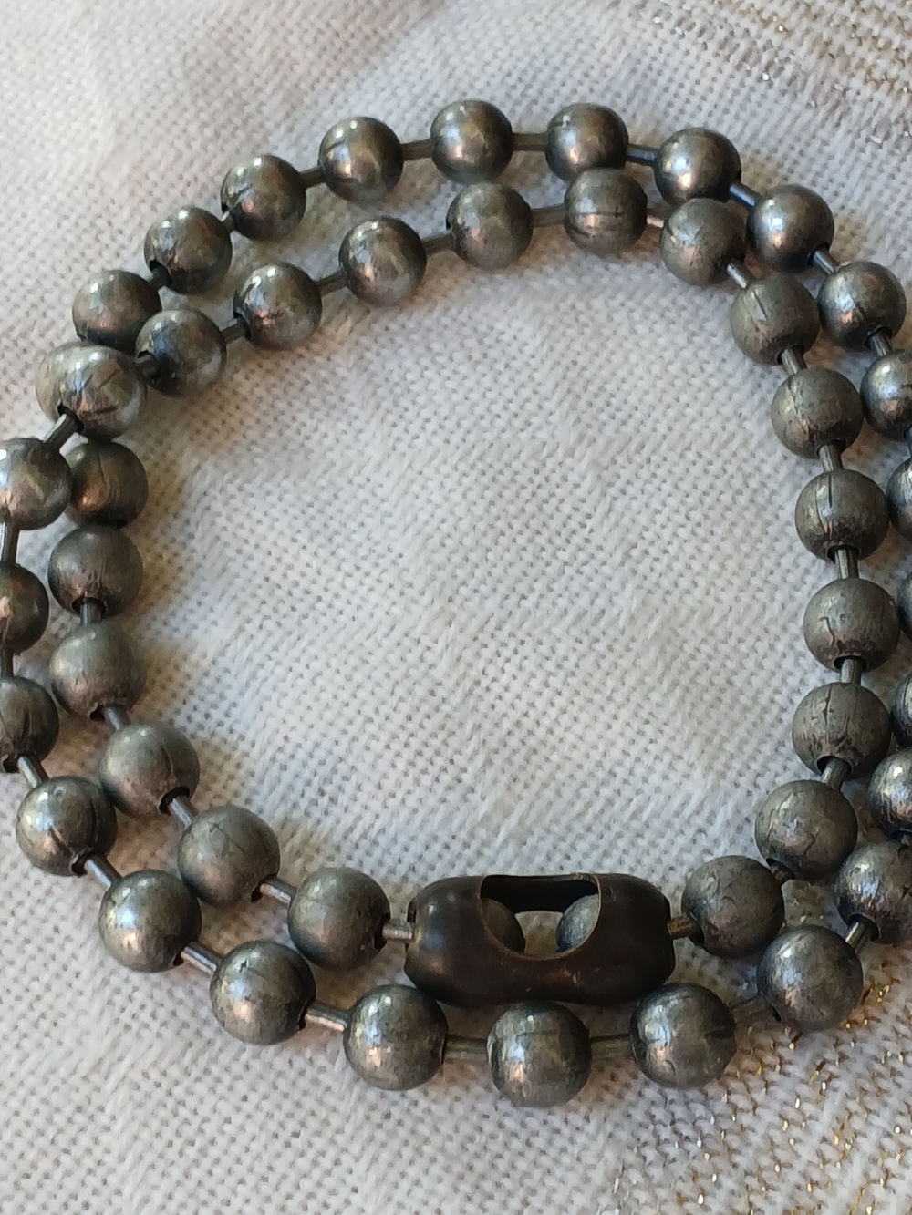 Chunky Vintage Steel Bathtub Chain Ball Chain Necklace Unisex